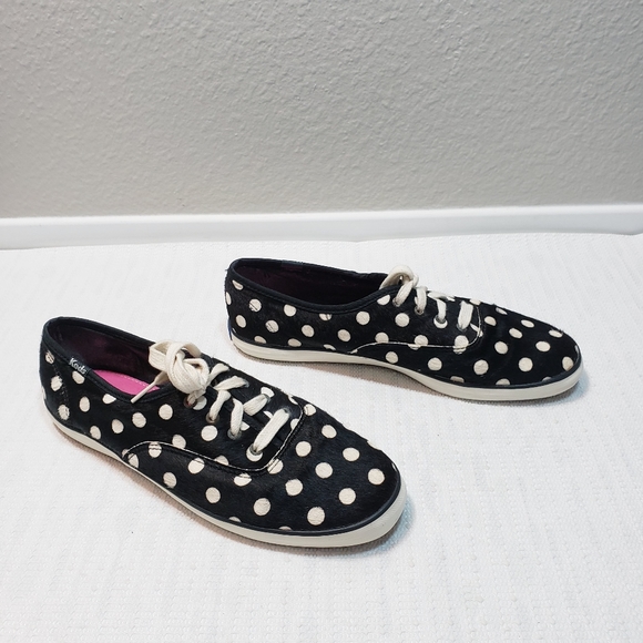 Keds Shoes - KEDS Pointer Spur Polka Dot Calf Hair Sneakers 9.5